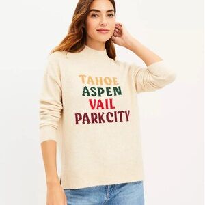 NWOT Lou & Grey Ski City Sweater - Size M